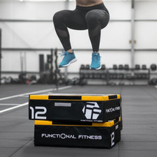 Plyo Jump Box 30cm (12") Foam Stackable Plyometric Jump Box Functional Fitness