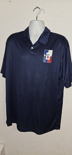 Miller lite navy blue polo - miller,