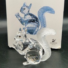 Swarovski Squirrel SCS 10th Anniversary 1997 LE Crystal Figurine 208433 DAMAGE
