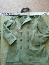 mens wool pea coat large