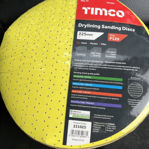 Timco drylining sanding discs - sanding,