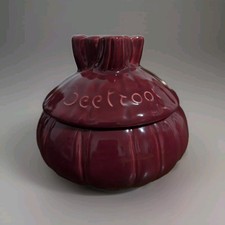 Beetroot Jar With Lid Burgundy