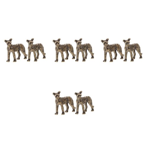 Pcs brass leopard ornament - brass,