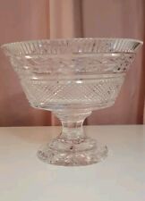 huge Waterford Crystal Glandore Footed Compote large Centerpiece Bowl Christmas 