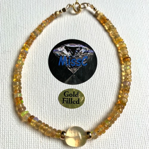 Fire opal 14k gold - fire,