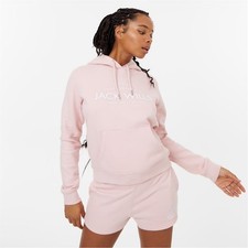 Jack Wills Hunston Embroidered Hoodie Ladies OTH Hoody Hooded Top Full Length