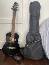 Ashton Acoustic Guitar With Case, Strap And Triangle Picks