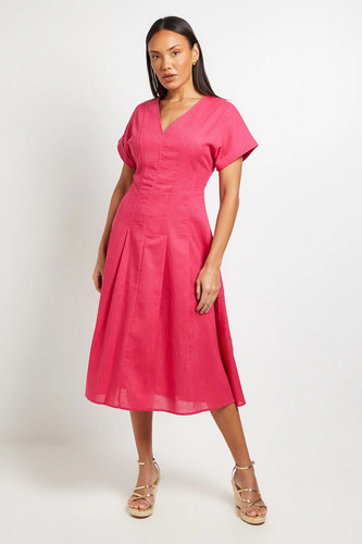 Principles pink midi dress - midi,