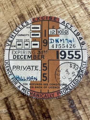 Old vintage tax - tax, disc