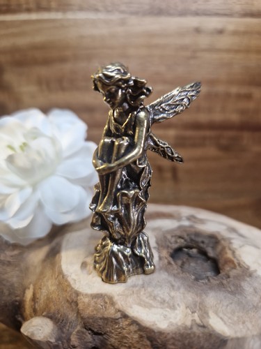 Brass miniature fairy - brass,