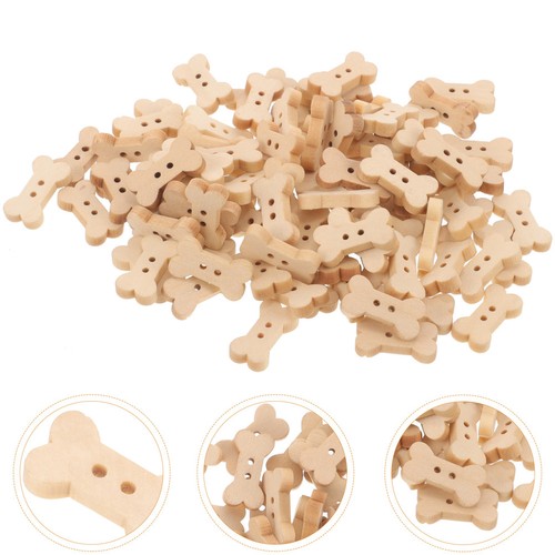 100pcs handmade wood - wood, buttons