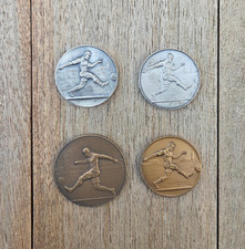 4 VINTAGE FOOTBALL MEDALS RAF