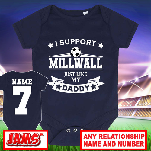 Personalised millwall baby - millwall,