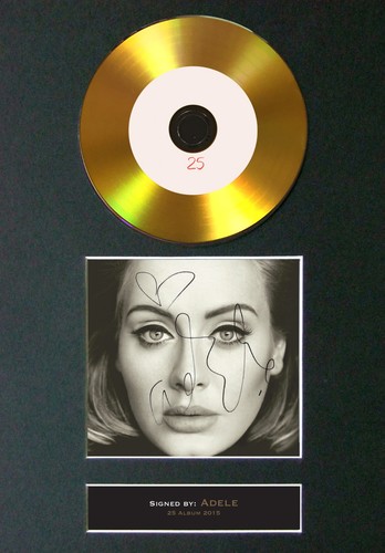 117 adele gold disc mounted - #117,