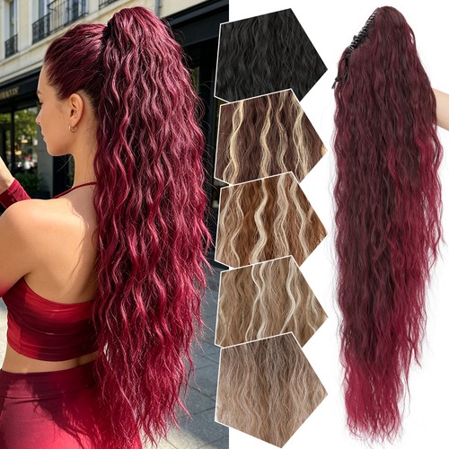 100 natural real ponytail as - natural,