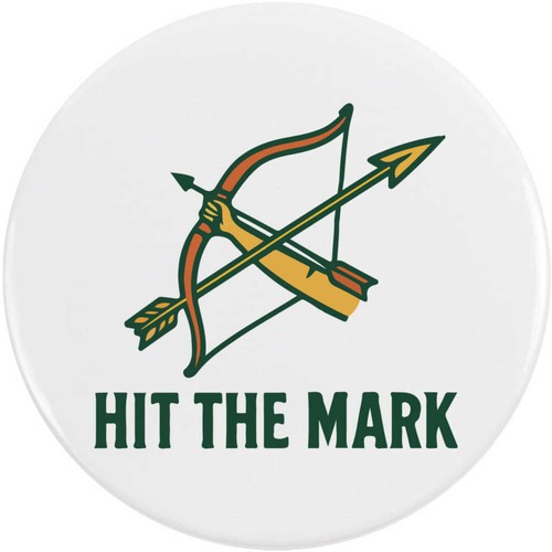 Hit the mark archery button - mark,