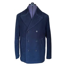 Hugo Boss CHETHAM Peacoat Navy Blue Short Cotton Moleskin Quilt Lining Mens 38R