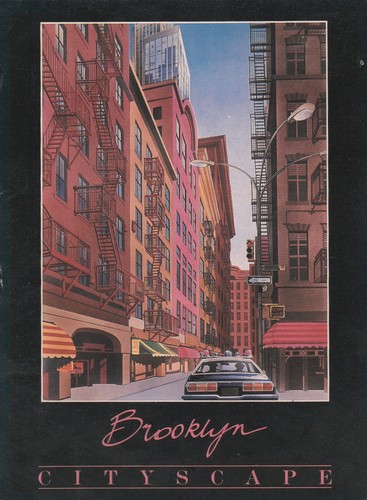 Brooklyn cityscape art - brooklyn,