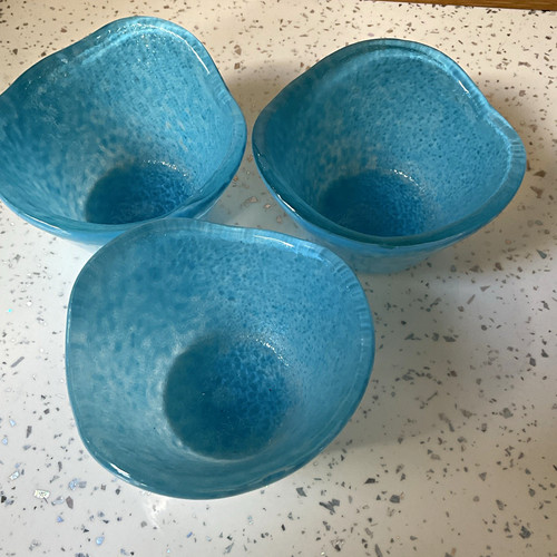 Set blue mini - of, glass