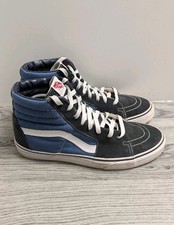 Vans Mens Old Skool Black/Blue High Top Trainers Size UK 9