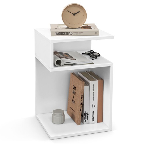 Shaped side table with 2 - s-shaped,