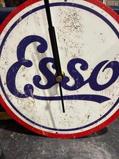 Esso metal wall Clock 20cm x 20cm  8in x 8in