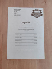 Jupiter Jukebox Pricelist Jan 1975 - Model Victory, Prodige, Rustique, 160 Selec