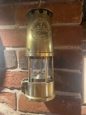Vintage All Brass Eccles miners lamp type 6 Safety Lamp M &Q   1979  (B262)