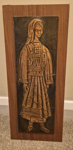 Vintage copper dutch girl - dutch,