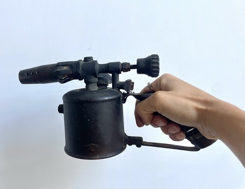Vintage petrol blow torch - vintage,