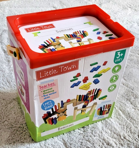 Little town wooden dominoes - little,