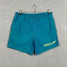 Speedo Shorts Mens Size Small Blue Swim Trunks Y2k Retro