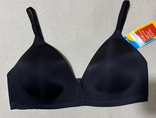 SLOGGI WOW COMFORT 2.0 NON WIRED PUSH UP PADDED BRA IN BLACK SIZE L