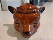 Rare Szeiler Studio Sheep Head Mutton Dripping Ceramic Face Pot No 370