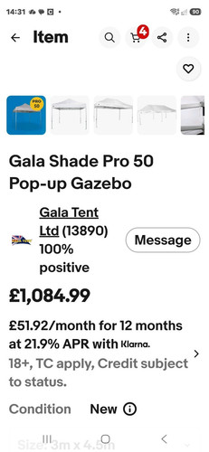 Gala tent pop - pop-up, waterproof