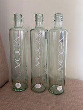 3 Voga empty clear glass wine