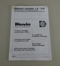 Installation Instructions Air Conditioning Diavia for Renault Laguna 1.8-2.0i