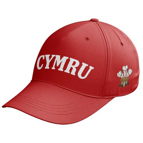 Cymru wales feathers badge cap - badge,