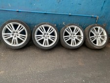 GENUINE JAGUAR XF SELENA SILVER 20" INCH ALLOY WHEELS SET X4 8.5J ET49