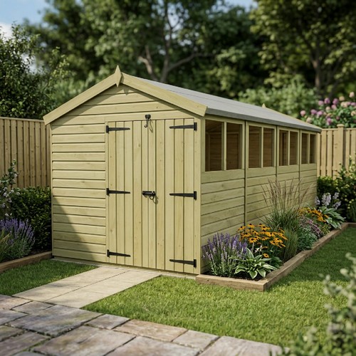 Apex shed double - apex,