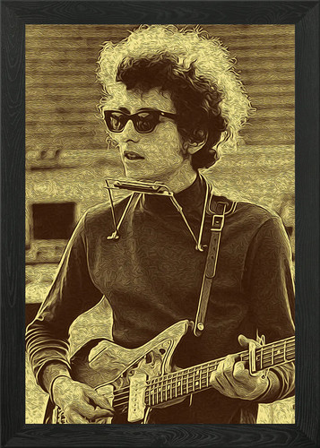 Bob dylan retro - retro, vintage