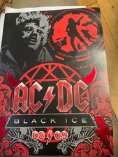 AC/DC Black Ice Tour Programme 2008/09 freepost