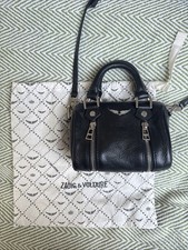 Zadig Voltaire Sunny Nano Black Leather Mini Bag 