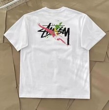 Stussy white graffiti - , short