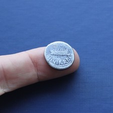 Imperatorial Roman Silver Coin Denarius of Mark Antony c 32 BC