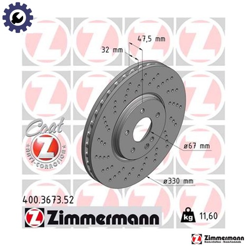 Brake disc 400 - 2x, 400.3673.52