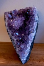 Natural Amethyst Druze Geode Quartz Crystal Cluster 1.1kg 12x10cm XL BK97