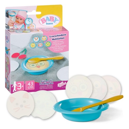 Baby born feeding set with - born,