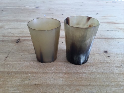 Vintage horn beakers - 2,