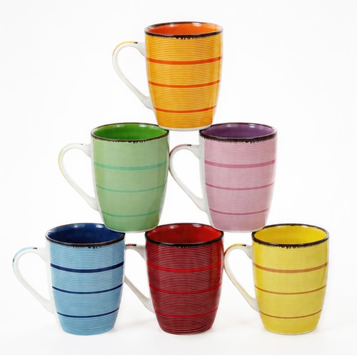 360ml mugs set stoneware - set, of